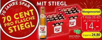 Interspar Stiegl Goldbräu 0,5 Liter Angebot