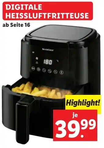 Lidl DIGITALE HEISSLUFTFRITTEUSE Angebot