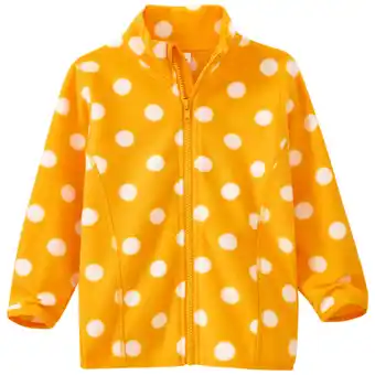 Ernsting's family Mädchen Fleecejacke mit Punkte-Allover Angebot