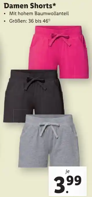 Lidl Damen Shorts Angebot