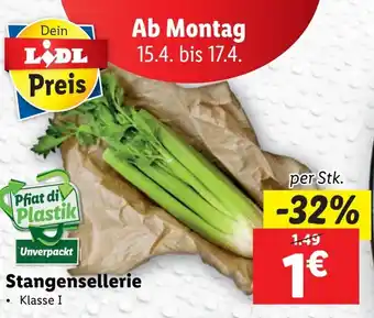 Lidl Stangensellerie Angebot