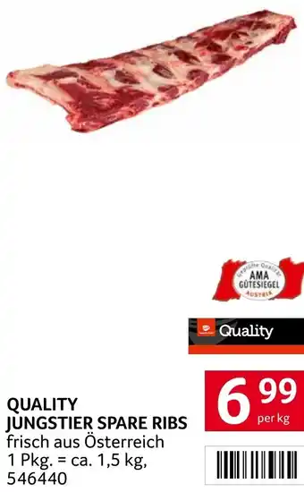 Transgourmet QUALITY JUNGSTIER SPARE RIBS Angebot