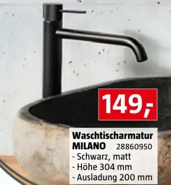 Bauhaus Waschtischarmatur Milano Angebot