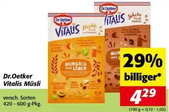 Nah&Frisch Dr.Oetker Vitalis Müsli Angebot