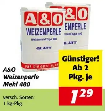 Nah&Frisch A&O Weizenperle Mehl 480 Angebot