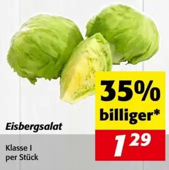 Nah&Frisch Eisbergsalat Angebot