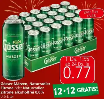 Spar Gösser Märzen, Naturradler Zitrone oder Naturradler Zitrone alkoholfrei Angebot