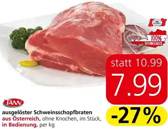 Spar ausgelöster Schweinsschopfbraten Angebot