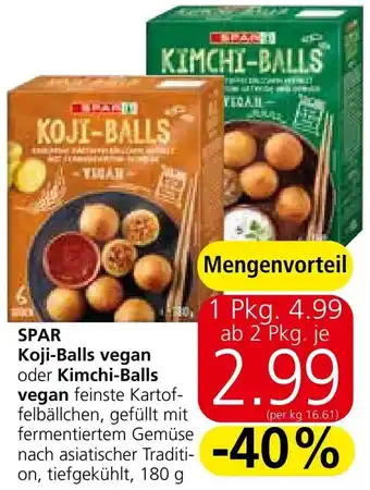 Spar SPAR Koji-Balls vegan oder Kimchi-Balls vegan Angebot