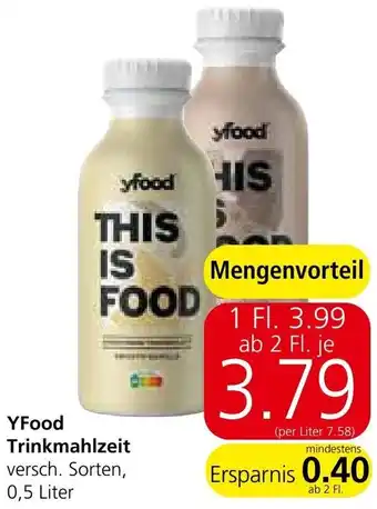 Spar YFood Trinkmahlzeit Angebot