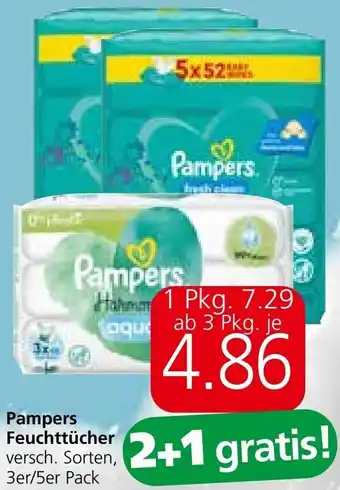 Spar Pampers Feuchttücher Angebot