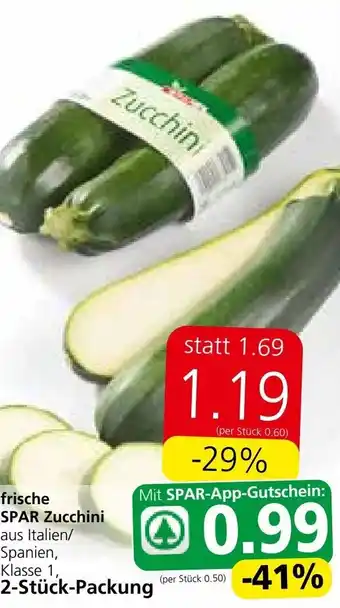 Spar frische SPAR Zucchini Angebot