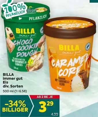Billa BILLA immer gut Eis Angebot