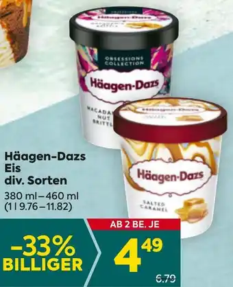 Billa Häagen-Dazs Eis Angebot