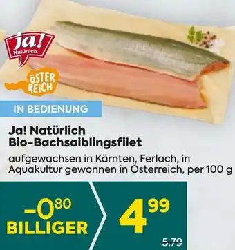 Billa Ja! Natürlich Bio-Bachsaiblingsfilet Angebot