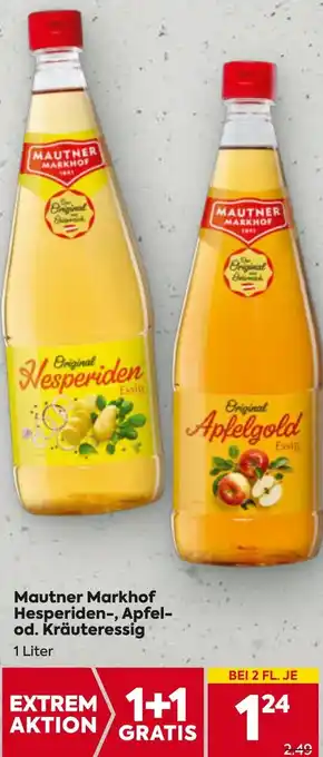 Billa Mautner Markhof Hesperiden-, Apfel- od. Kräuteressig Angebot