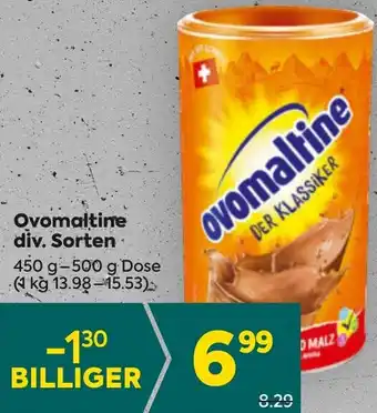 Billa Ovomaltine Angebot