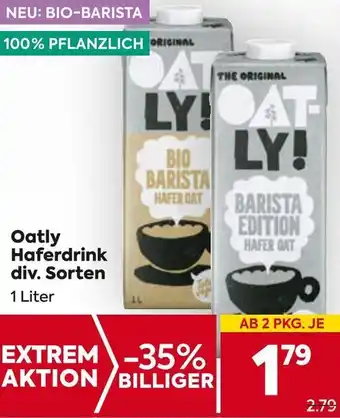 Billa Oatly Haferdrink Angebot