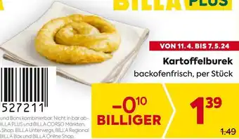 Billa Kartoffelburek Angebot