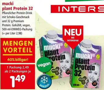 Interspar mucki plant Protein 32 Angebot