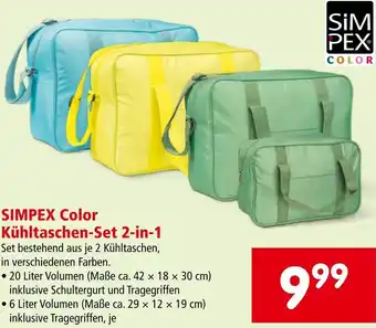 Interspar SIMPEX Color Kühltaschen-Set 2-in-1 Angebot