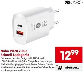 Interspar Nabo PD20 2-in-1 Schnell-Ladegerät Angebot