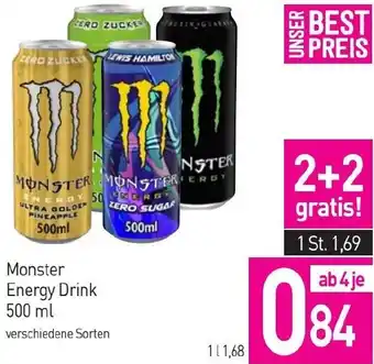Sutterlüty Monster Energy Drink 500ml Angebot