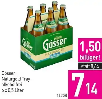 Sutterlüty Gösser Naturgold Tray alkoholfrei 6 x 0,5 Liter Angebot