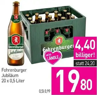 Sutterlüty Fohrenburger Jubiläum 20 x 0,5 Liter Angebot