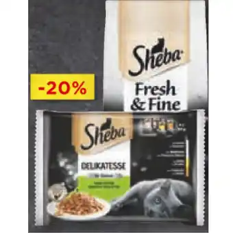 Unimarkt Sheba Frischebeutel Fresh&Fine oder 4er Pack versch. Sorten Unimarkt 1 Packung Angebot