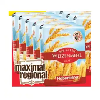 Maximarkt Haberfellner Weizenmehl Type 480 versch. Sorten, Type 700, Roggenmehl Type 960, Pizzamehl Tipo 00 oder Weizenvollkornmehl Max Angebot