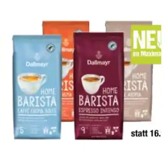 Maximarkt Dallmayr Home Barista versch. Sorten Maximarkt 1 Kilogramm 1 Packung Angebot