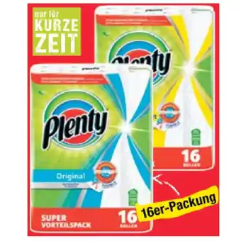 Maximarkt Plenty Küchenrolle Super Vorteilspack Design-Edition, Original oder short & smart Maximarkt 1 Packung Angebot