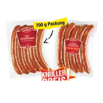 Maximarkt Radatz XXL Käsekrainer oder Scharfe Käsekrainer Maximarkt 700 Gramm 1 Packung Angebot