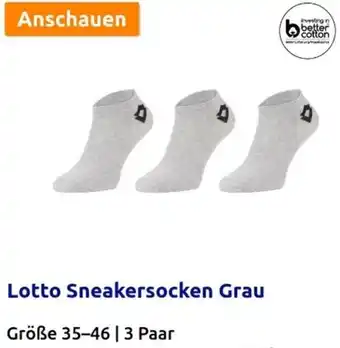 Action Lotto Sneakersocken Grau Angebot