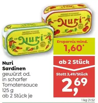 ADEG Nuri Sardinen 125g Angebot