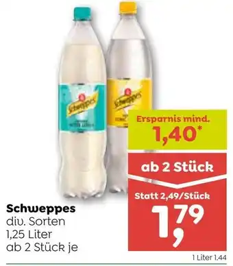 ADEG Schweppes 1.25L Angebot