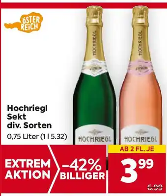 Billa Hochriegl Sekt 0.75L Angebot