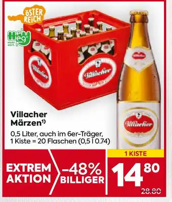 Billa Villacher Märzen 0.5L Angebot