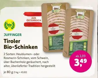 Denn's Biomarkt Tiroler Bio-Schinken 80g Angebot