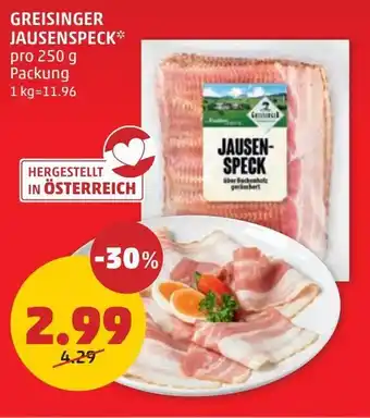 PENNY GREISINGER JAUSENSPECK 250 g Angebot