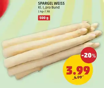 PENNY SPARGEL WEISS 500g Angebot