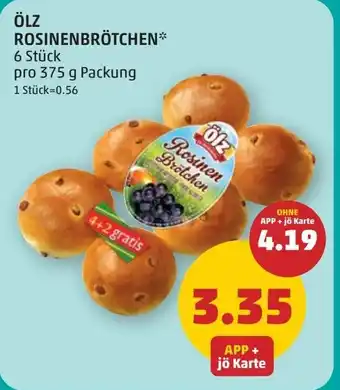 PENNY ÖLZ ROSINENBRÖTCHEN 375g Angebot