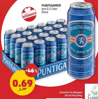 PENNY PUNTIGAMER 0.5L Angebot