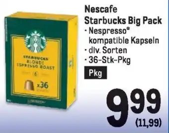 Metro Starbucks Big Pack Angebot