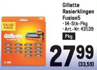 Metro Rasierklingen Fusion5 Angebot