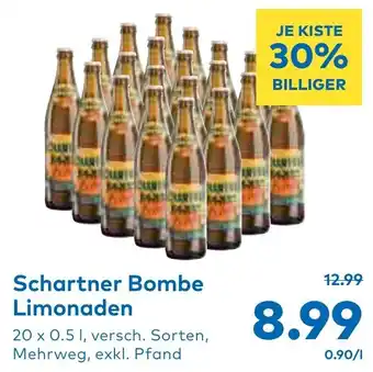 T&G Schartner Bombe Limonaden 20 x 0.5L Angebot