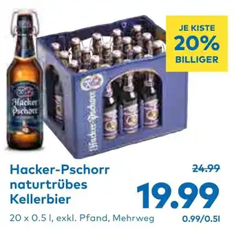 T&G Hacker-Pschorr naturtrübes Kellerbier 20 x 0.5L Angebot