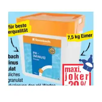 Maximarkt Steinbach pH-Minus Granulat maxi.preisjoker Maximarkt 7.50 Kilogramm 1 Packung Angebot