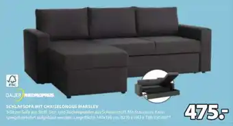 JYSK SCHLAFSOFA MIT CHAISELONGUE MARSLEV Angebot